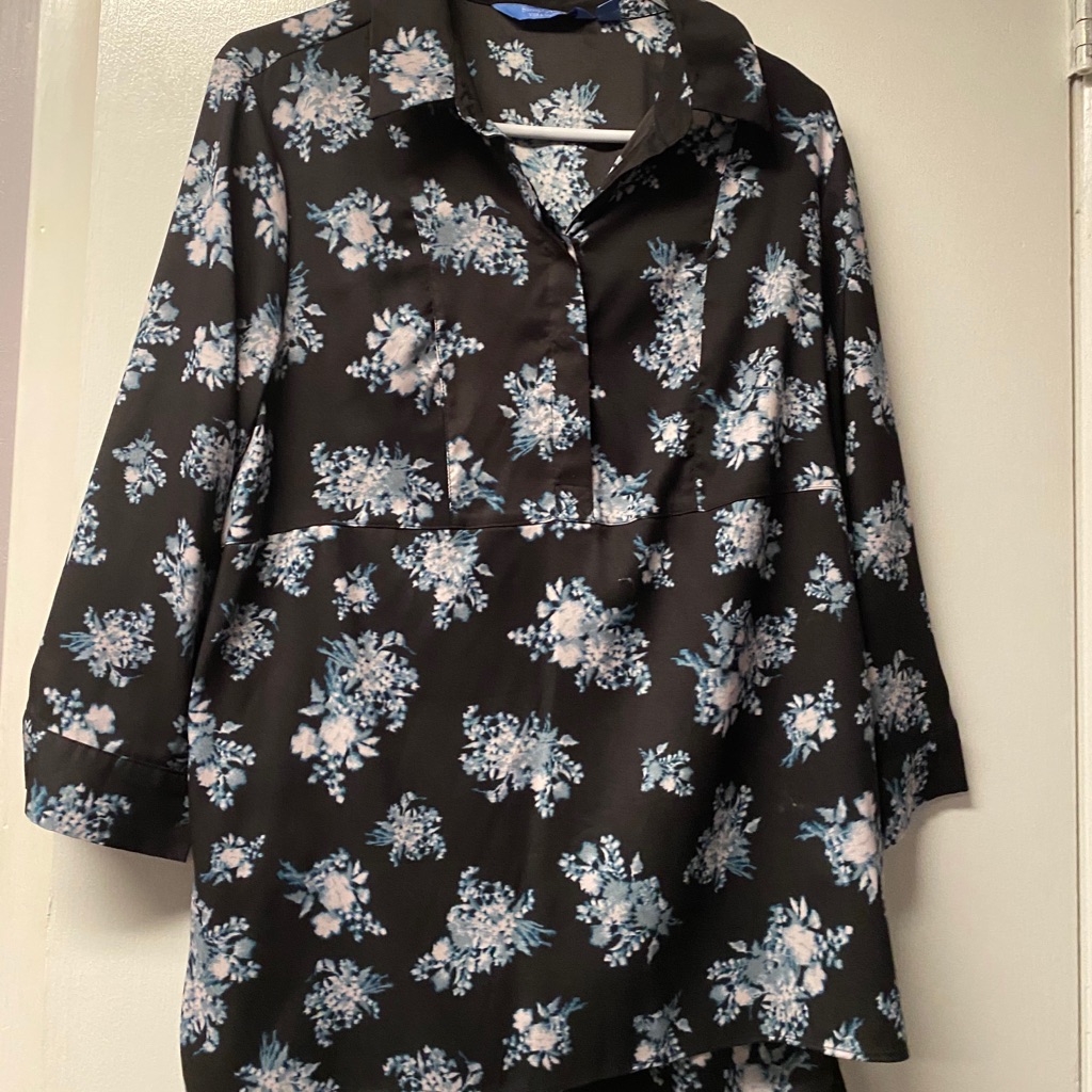 Silky Patterned Blouse